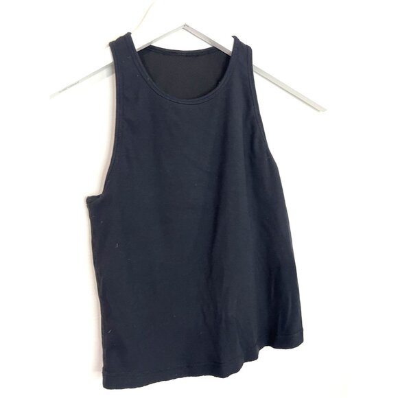 Vuori Black Plyo Crop Ribbed Tank Top Built In Bra Size XS - Picture 4 of 5